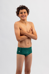 Boys Swim Trunk - Chlorine Resistant Swimwear - Evergreen Jungle